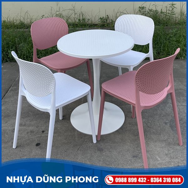 Bàn tròn trụ tuylip	