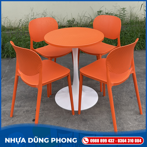 Bàn tròn trụ tuylip	
