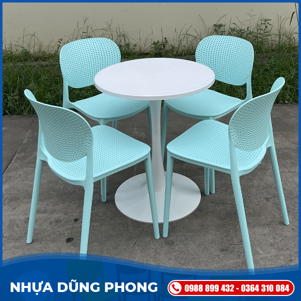 Bàn tròn trụ tuylip	